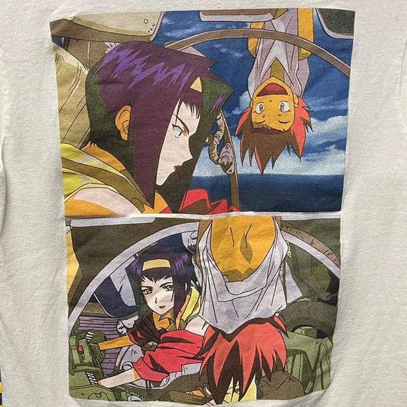 Cowboy Bebop anime movie show scene character graphic short sleeve tv T-shirt - Picture 2 of 5